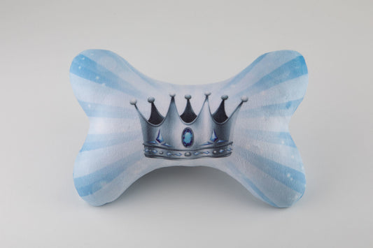 Barker's Bowtique Prince Plush Squeaker Bone Dog Toy - Medium