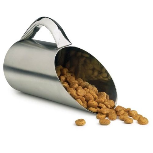 2X Pet Studio Stainless Steel Matte Finish Pet Scoop, 5-1/2-Inch