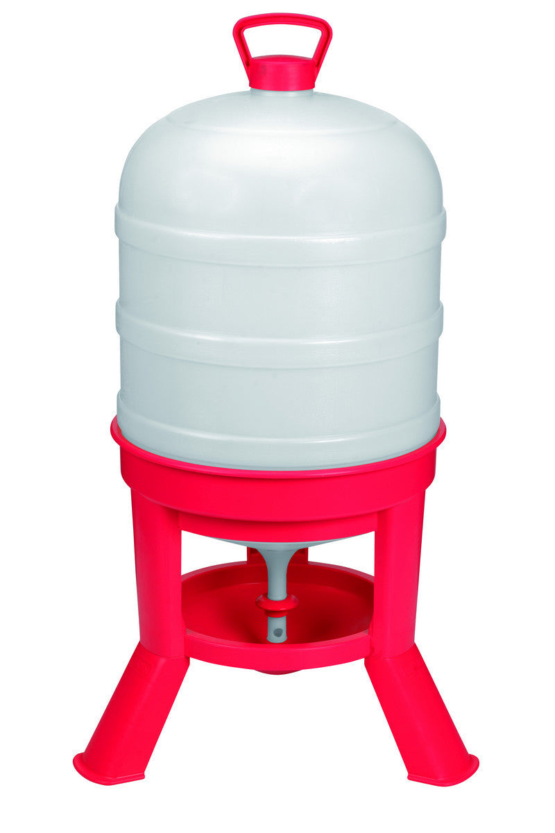 Little Giant Plastic Dome Waterer - 10 Gallon (Red/White)