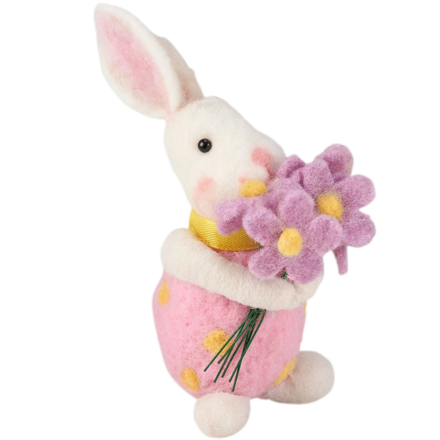 Primitives by Kathy Bunny With Bouquet Critter