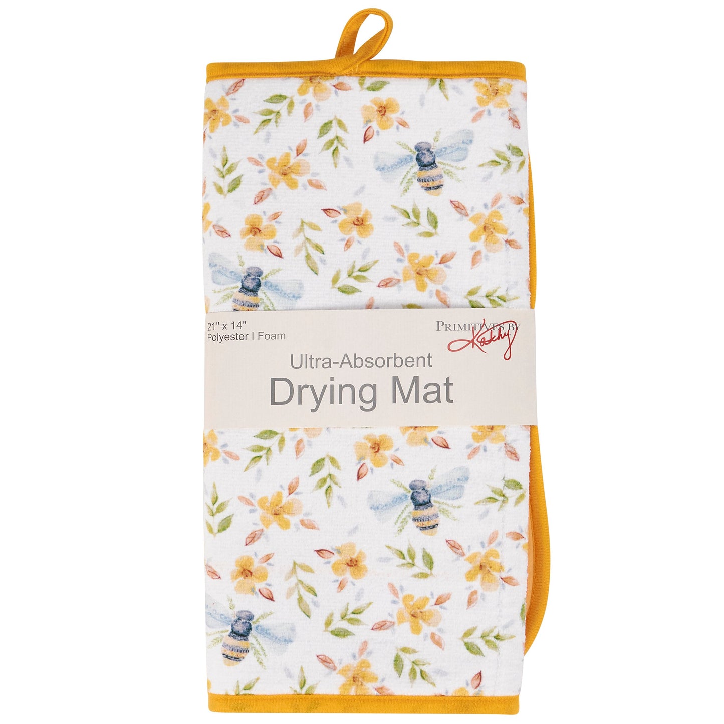 Primitives by Kathy Decorative Kitchen Bee Drying Mat
