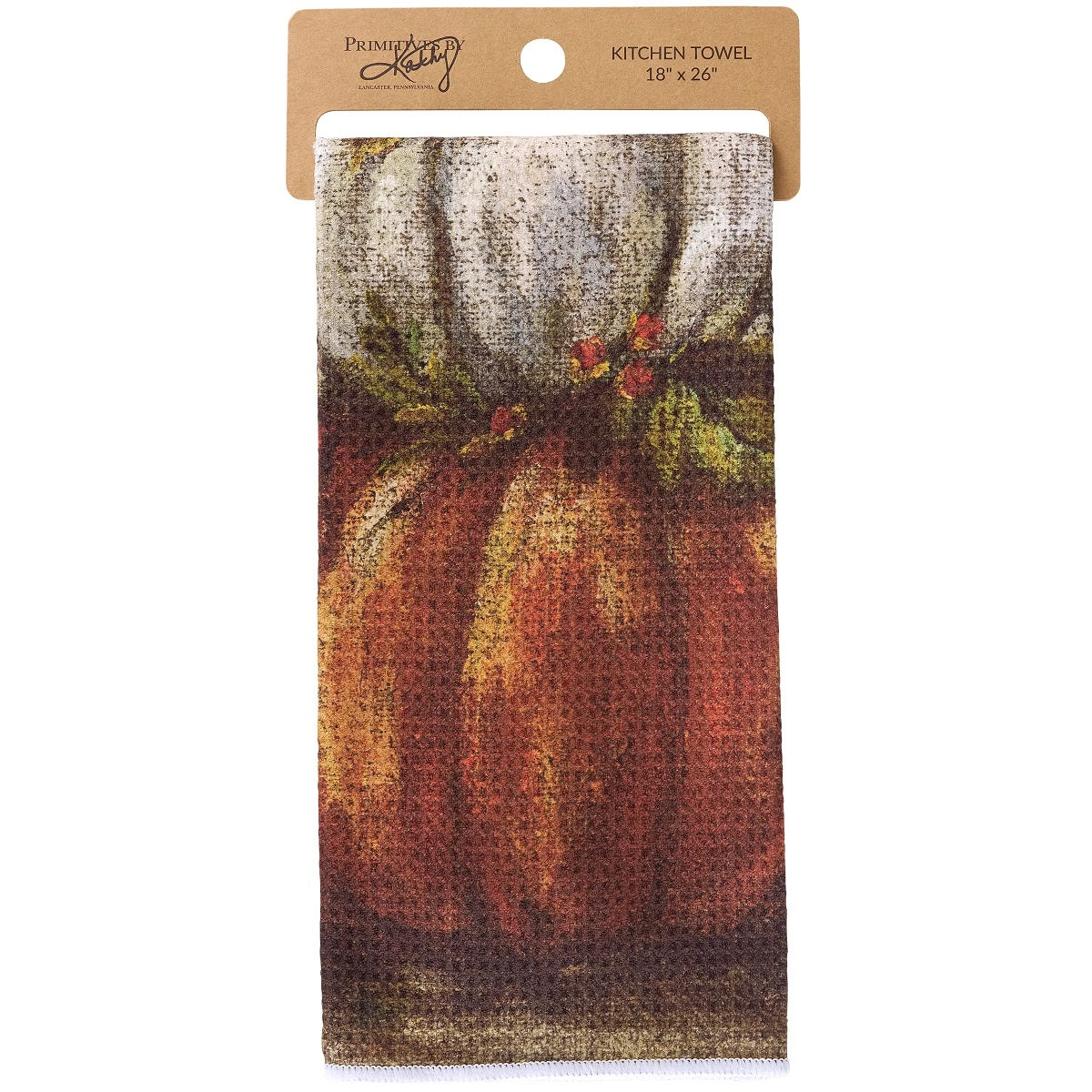 Primitives by Kathy Pumpkin Stack Kitchen Towel
