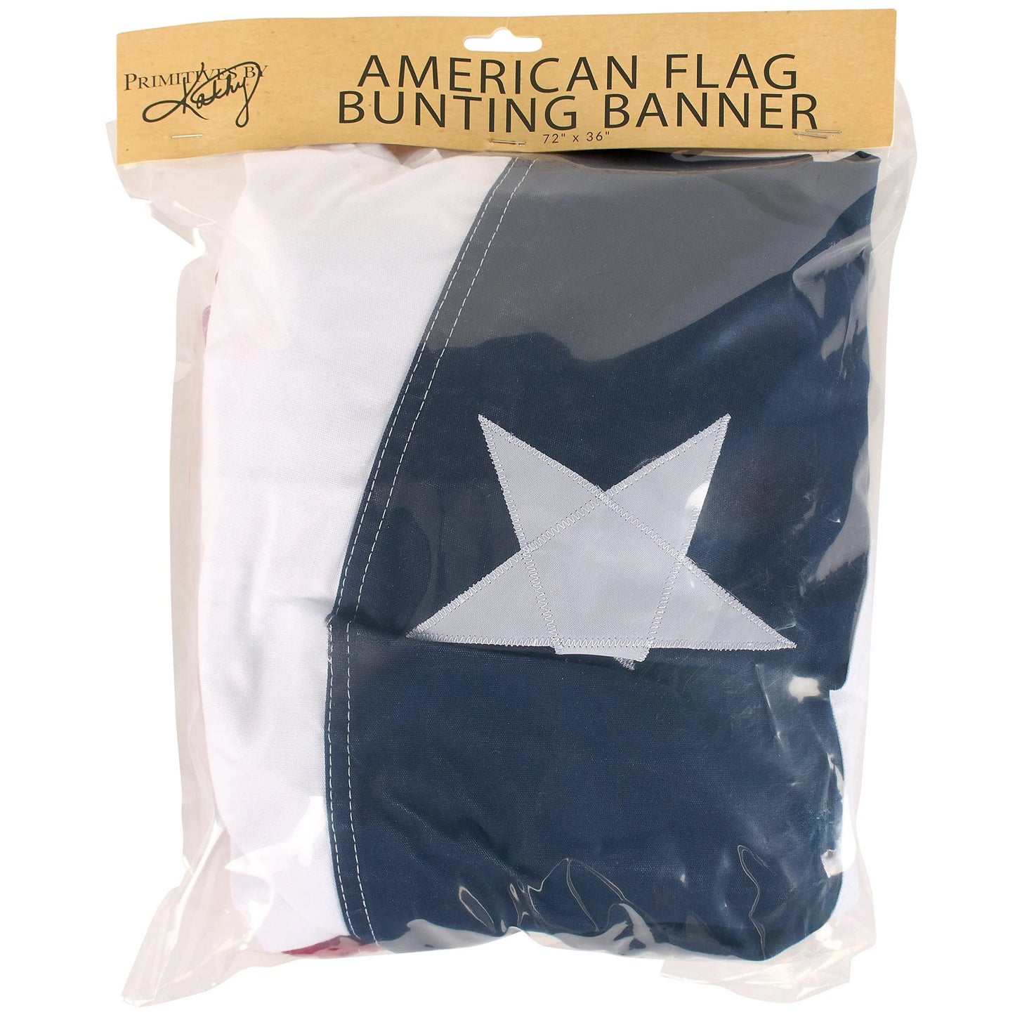 Primitives by Kathy American Flag Bunting - 72"L x 36"W