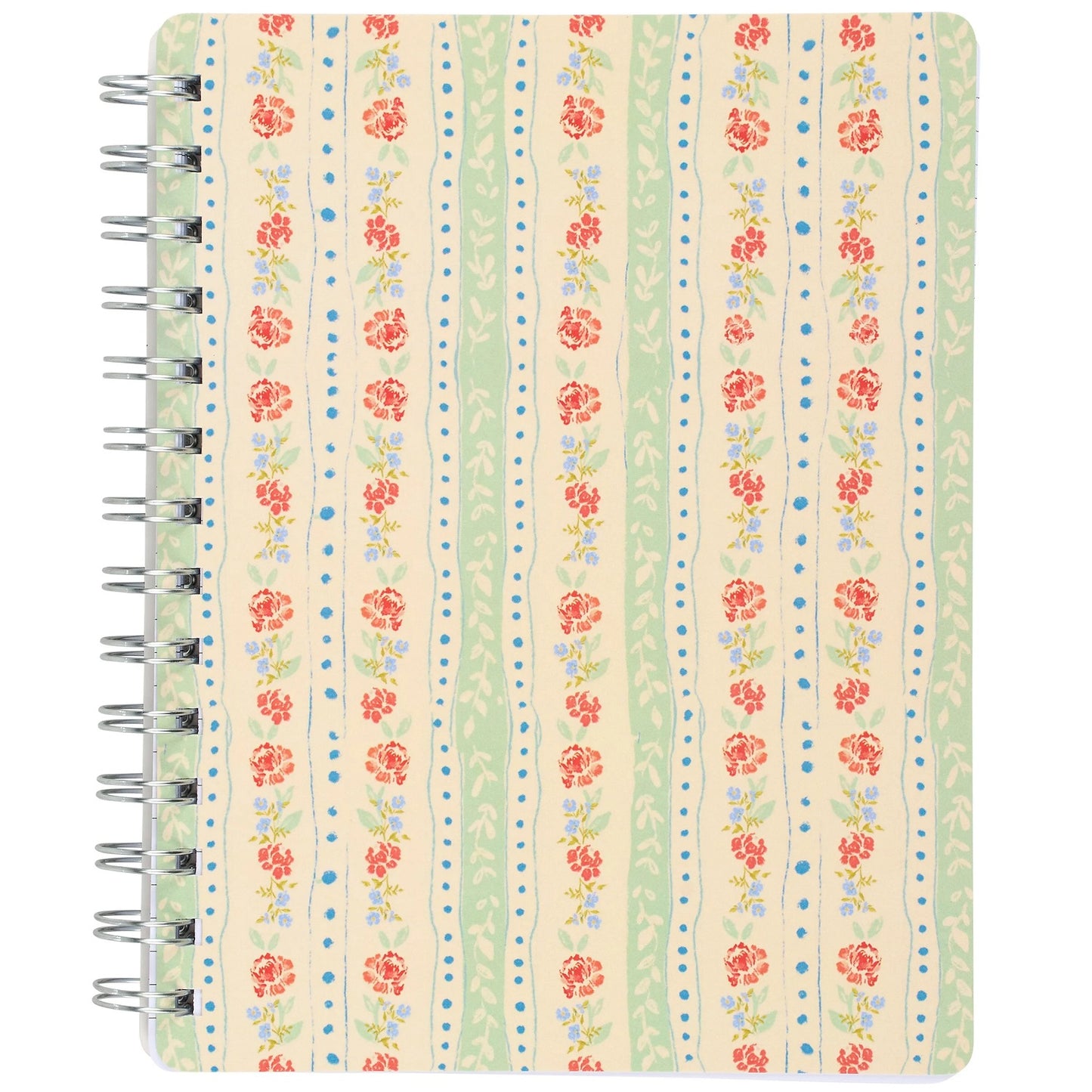 Primitives by Kathy Floral Stripe Spiral Notebook