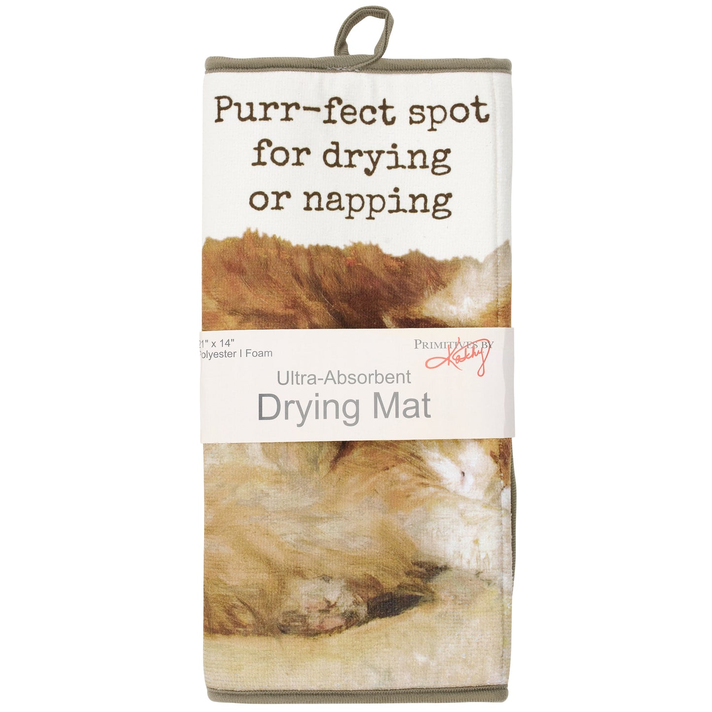 Primitives by Kathy Purrfect Spot Drying Mat