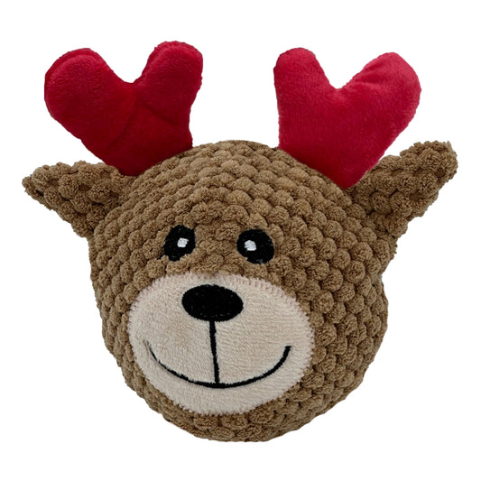 Petlou Santa & Reindeer EZ Squeaky Christmas - Set of 2 (4-inch)