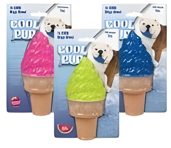 Cool Pup Toy Large Ice Cream Cone - Pink