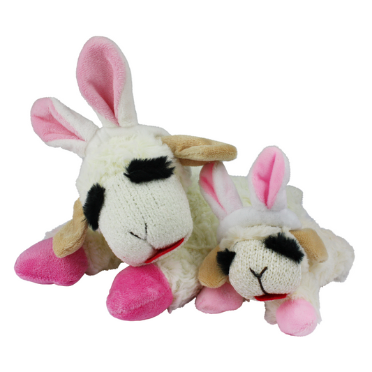 MultiPet Lamb Chop Easter Bunny Ears 10" Dog Toy