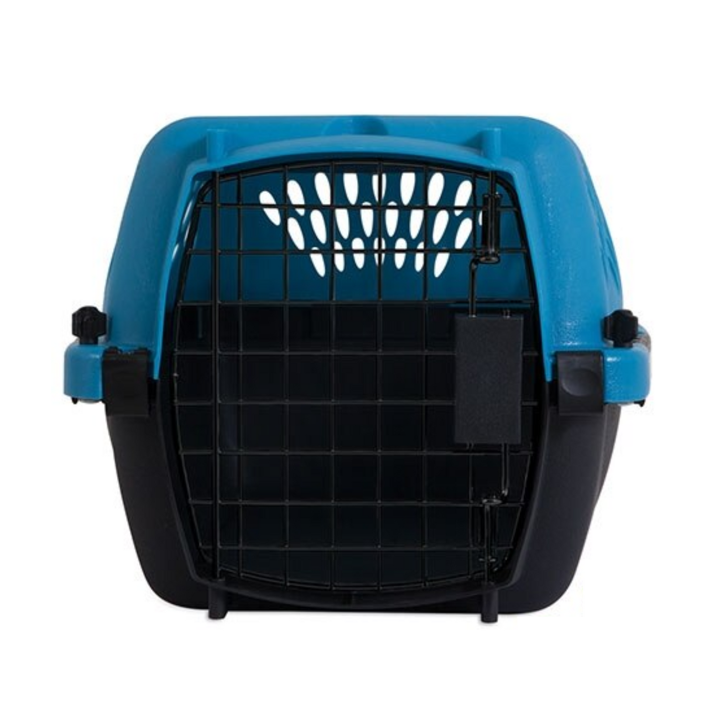Aspen Pet Fashion Pet Porter Dog/Cat Kennel Breeze Blue and Black- Up to 10lbs