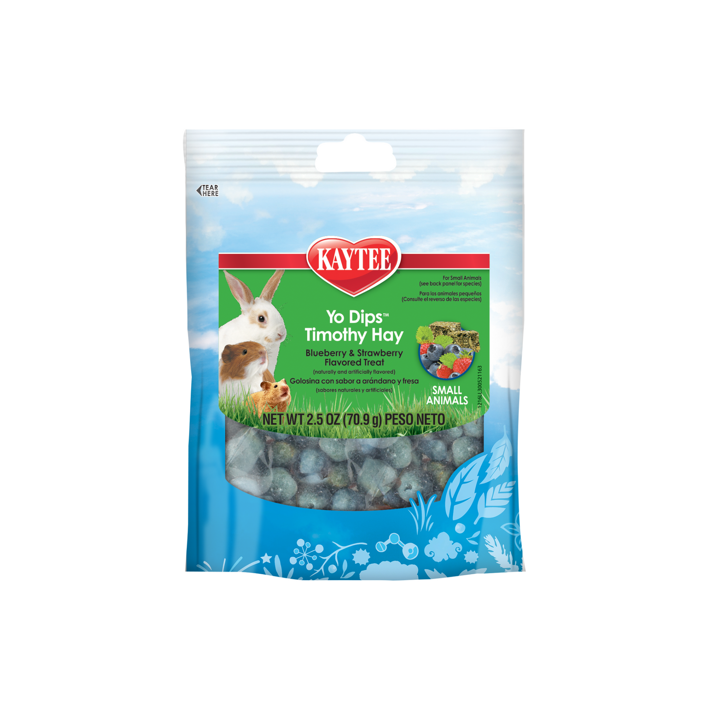 Kaytee Fiesta Yogurt Dipped Timothy Hay - Small Animals- 2.5oz - DS