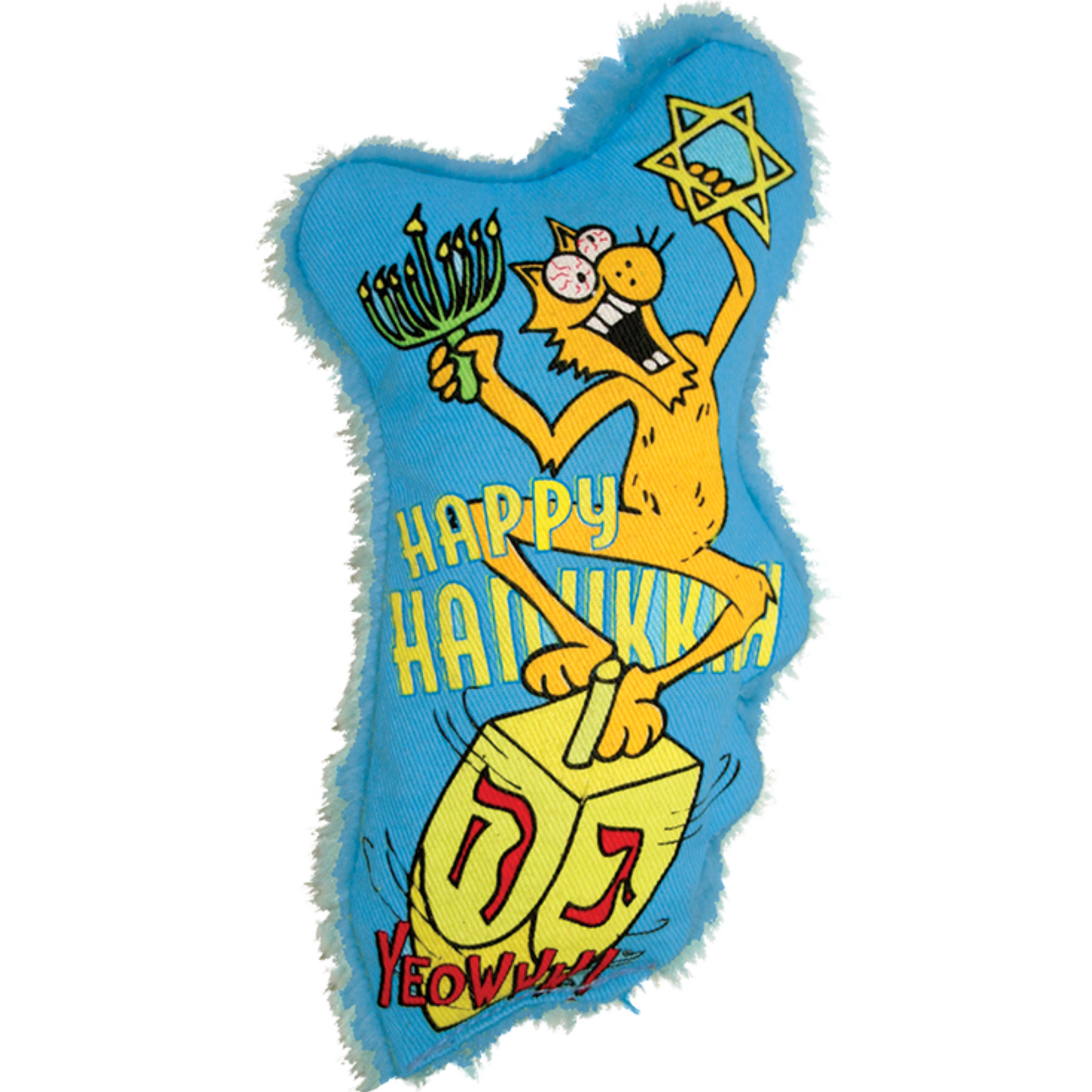 Yeowww Dreidel Krinkle Catnip Toy