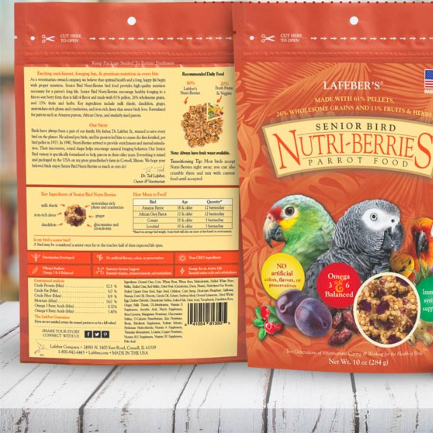 Lafeber Senior Bird Nutri-Berries Parrot Food- 10oz