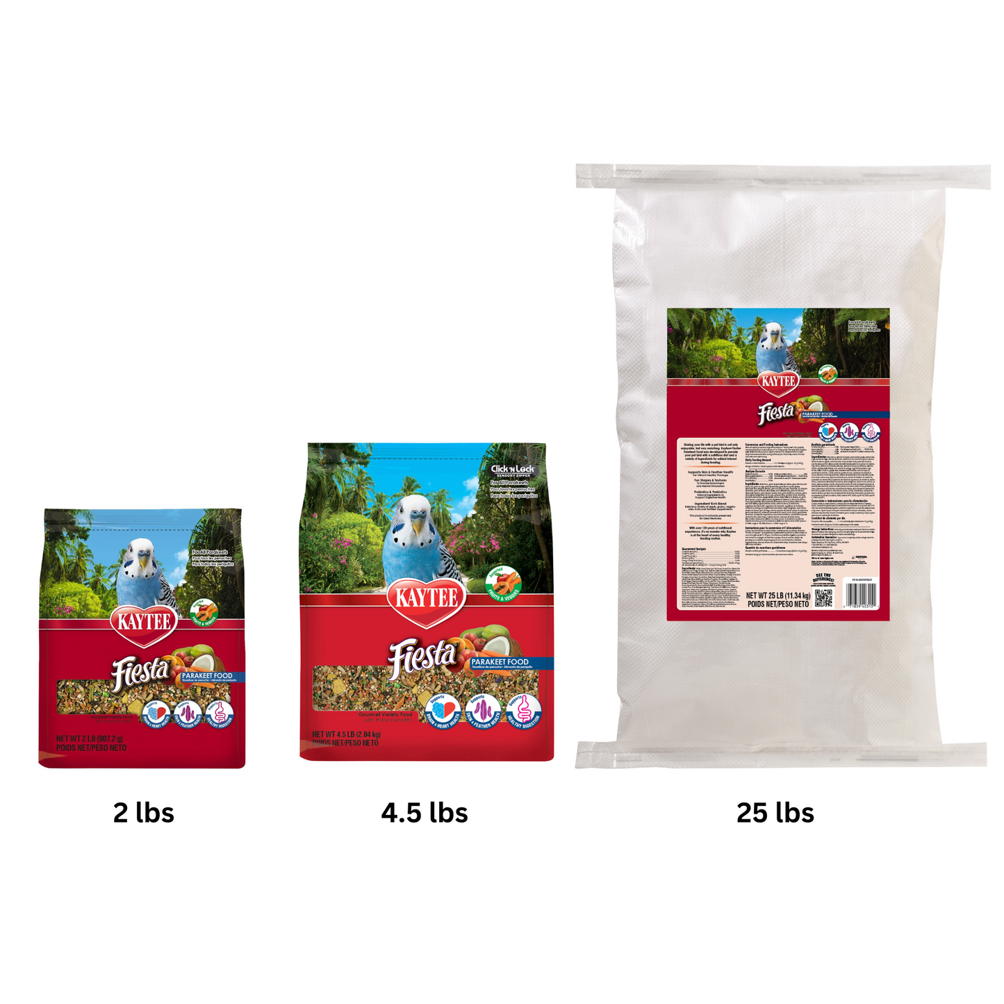 Kaytee Fiesta Parakeet Food- 4.5lbs