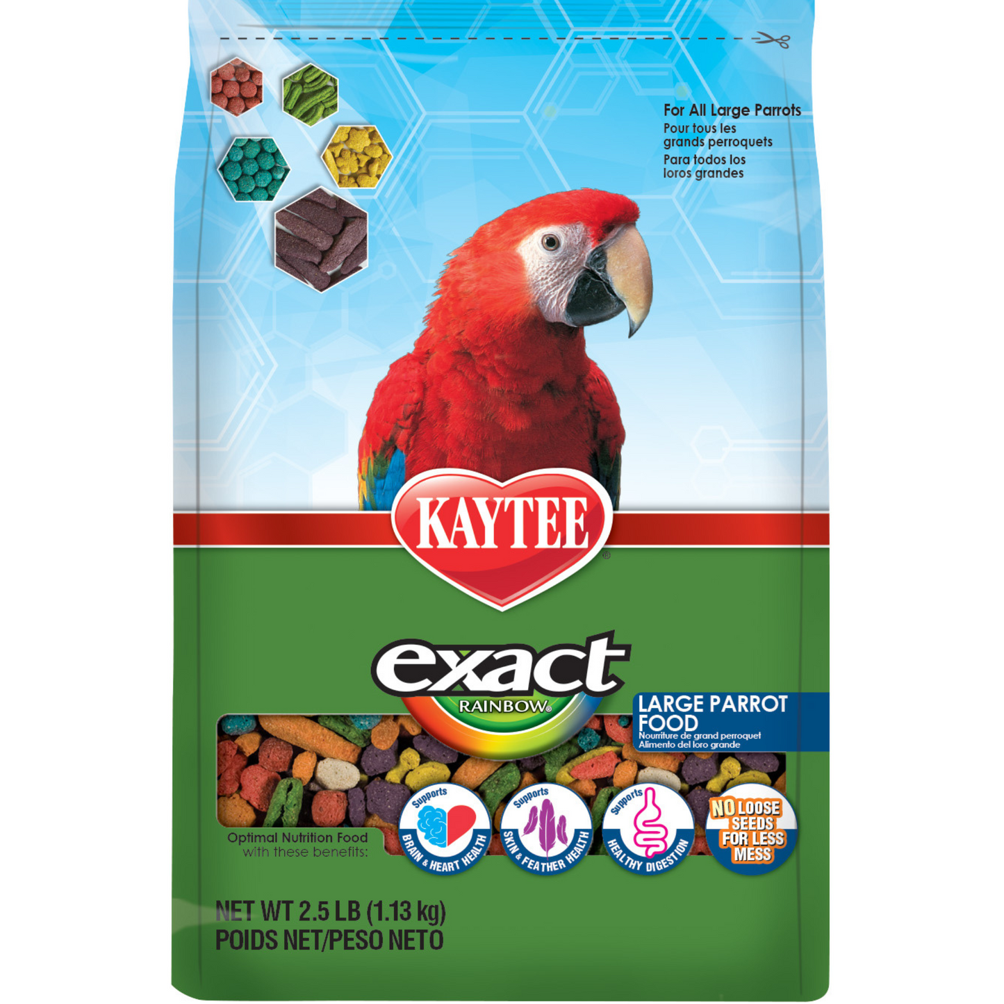 Kaytee Exact Rainbow Chunky Parrot Food - DS