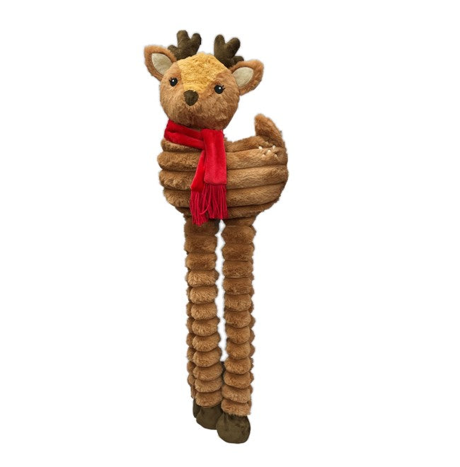 Petlou 36" Christmas Long Legged Deer Dog Toy