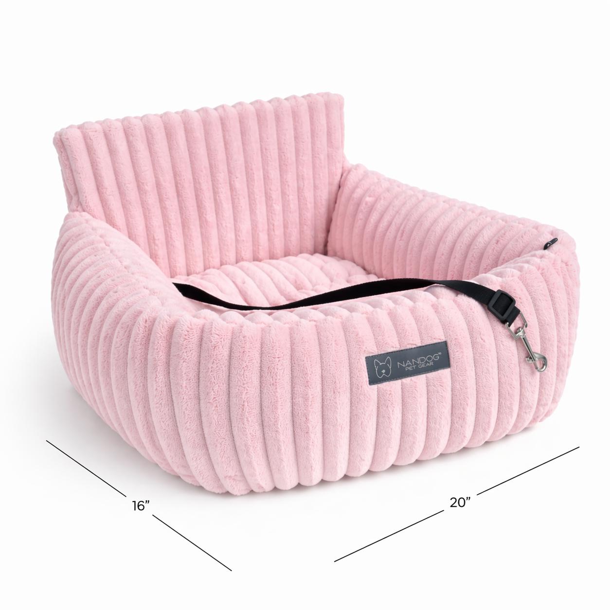 Nandog Pet Gear The Car Seat Pink Velvety Cloud S – Limited Edition