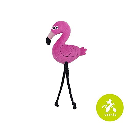 MAD CAT Flingin' Flamingo Catnip & Silvervine Cat Toy