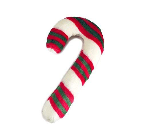 Fluff & Tuff Candy Cane Holiday Dog Toy