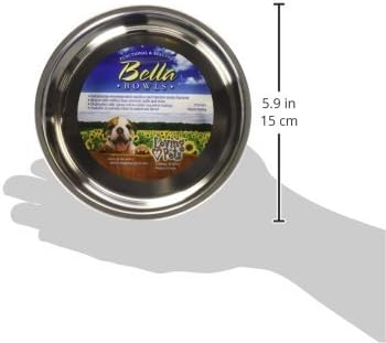 Loving Pets Merlot Red Stainless Steel Dish With Rubber Base - Small