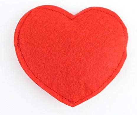 Imperial Cat Red Felt Heart Catnip Valentine's Toy, Pack of 2