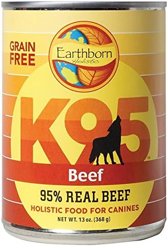 Earthborn Holistic K95 Lamb Recipe Grain-Free Canned Moist Dog Food (13 oz) Pack of 12
