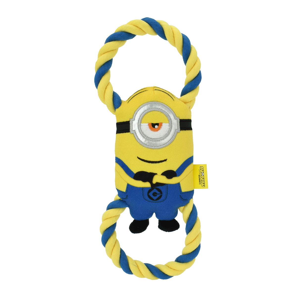 Multipet Minions Rope Tug Stuart Dog Toy 11 in