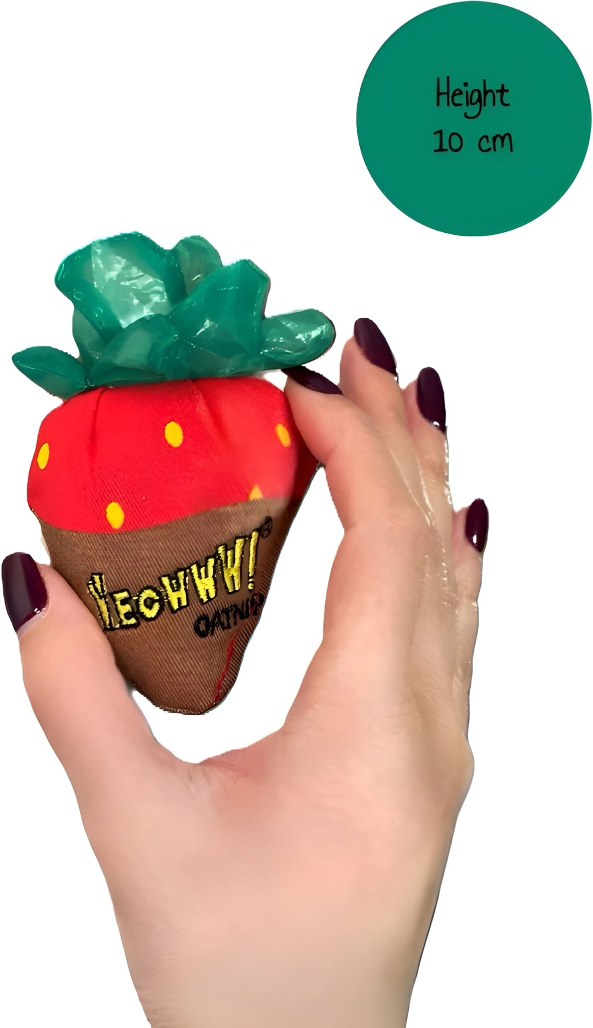 Yeowww! Catnip Strawberry Cat Toys - Chocolate