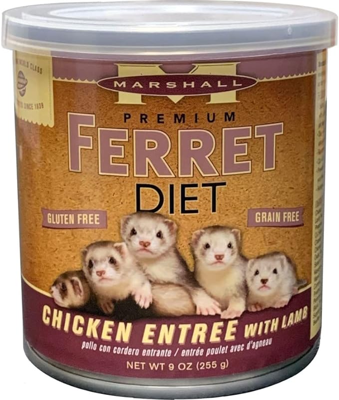 Marshall Premium Ferret Diet Chicken Entrée with Turkey - 9 oz