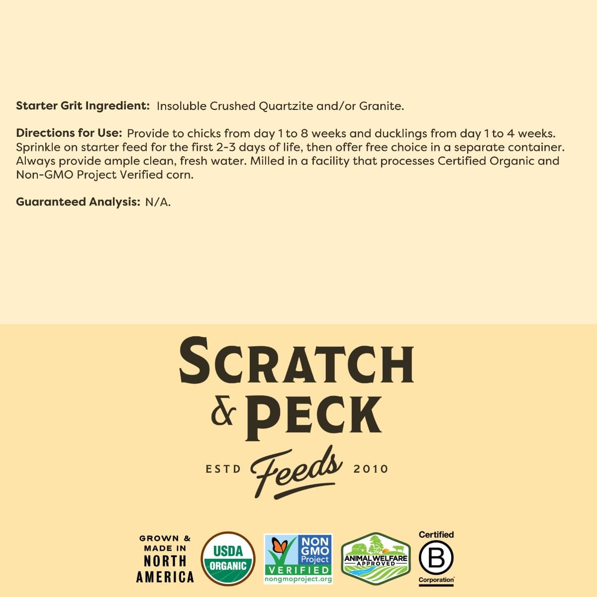 Scratch and Peck Feeds Cluckin Good Starter Grit for Chicks and Ducklings - 7 lbs