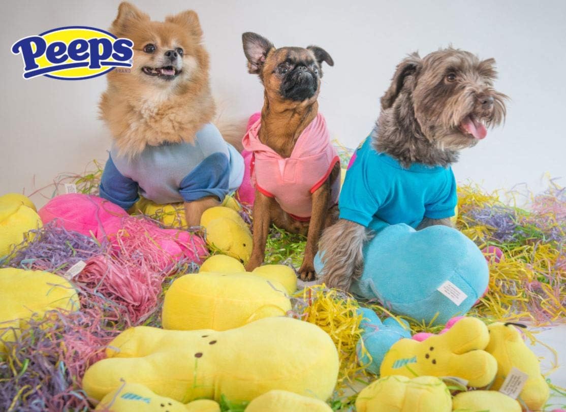 Peeps for Pets Dress Up Plush Bunny Toys for Dog - Pink (6")