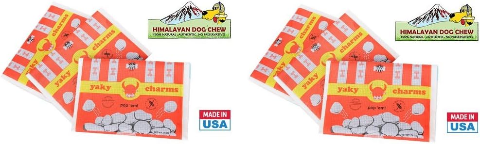 Himalayan Yaky Charms Dog Popcorn Treat, 6 Pack
