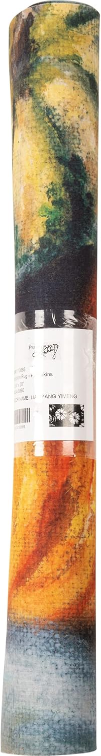 Primitives by Kathy Fall Pumpkin Rug- Indoor/Outdoor