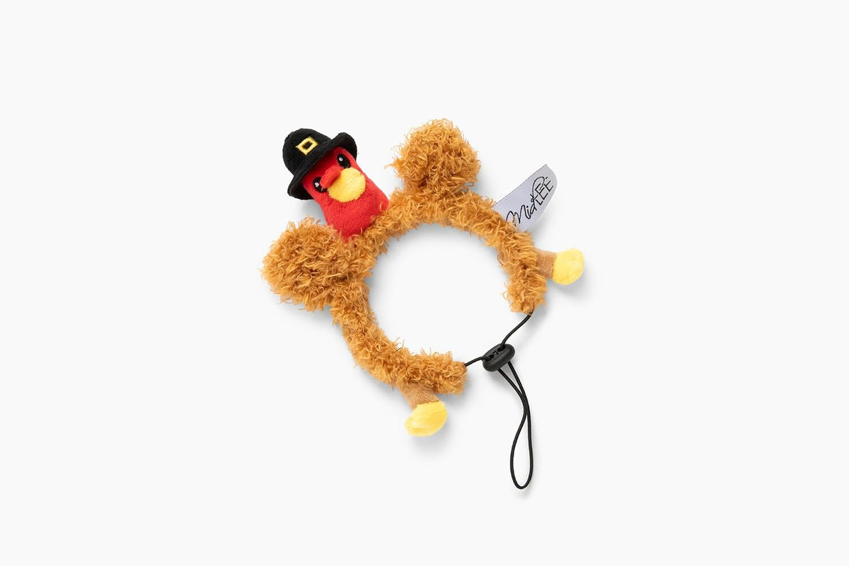 Midlee Pilgrim Turkey Dog Headband Thanksgiving Costume - Small