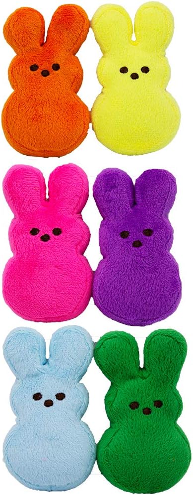 Peeps for Pets Plush Bunny Toys for Dog- Assorted Colors