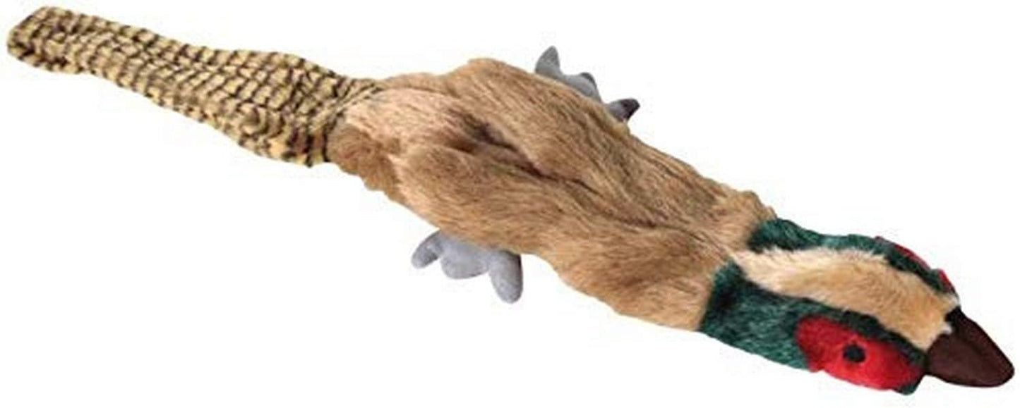 Multipet Empty Nesters Unstuffed Plush Birds Dog Toy - 20" Pheasant