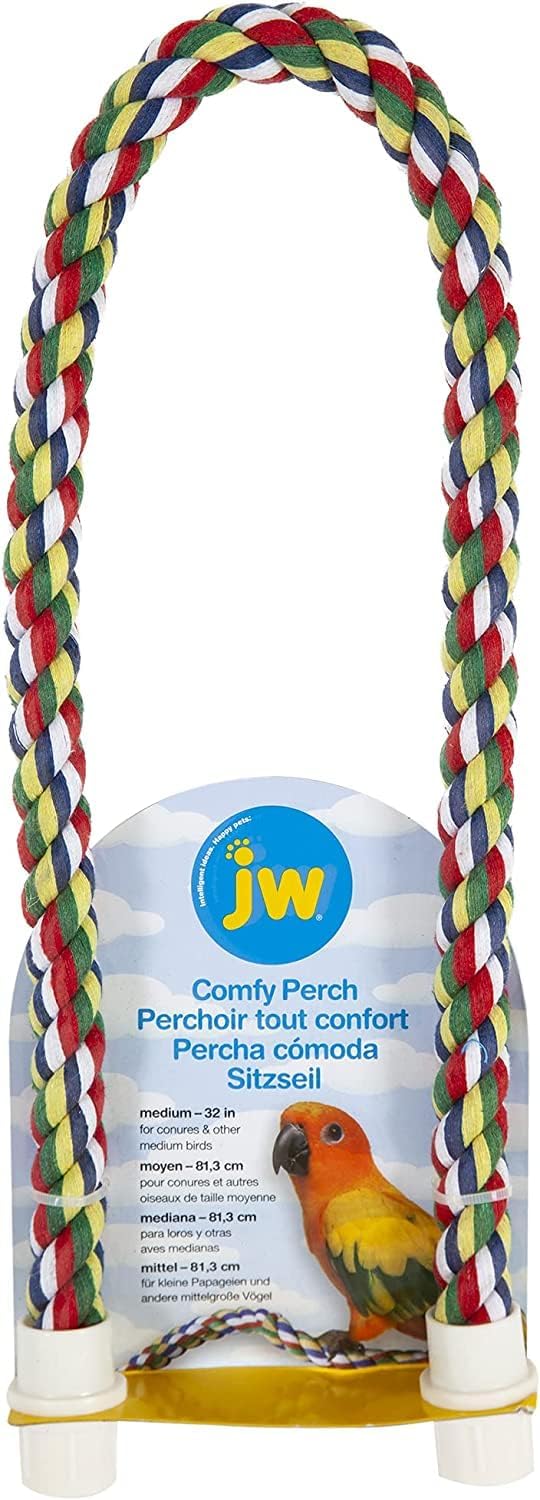 JW Pet Flexible Multi-Color Comfy Rope Perch 32"