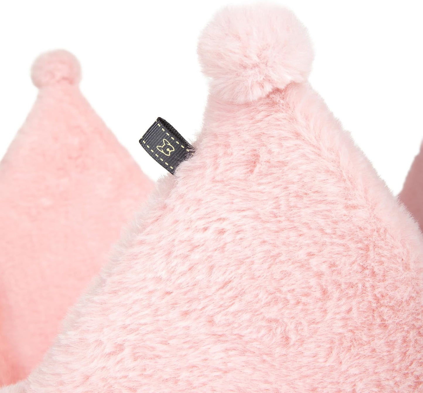 Nandog Pet Gear Prive Crown Cozy Round Dog & Cat Bed Collection Washable Indoor Pet Bed - Royal Micro Blush Pink 18" Large