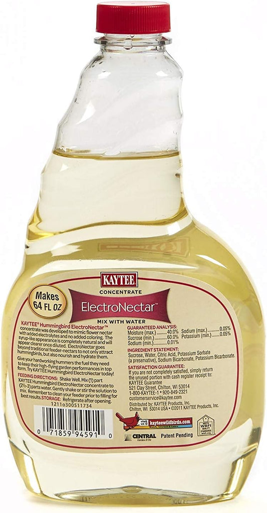 Kaytee Hummingbird Electro Nectar Concentrate, 16-Ounce Two Bottles