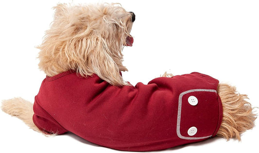 Midlee Burgundy Dog Pajamas