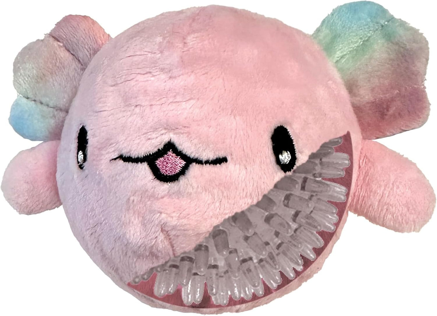 fouFIT Fuzzy Wuzzy Axolotl Spikers 2-in-1 Spiker Ball Toy - Pink (Small)