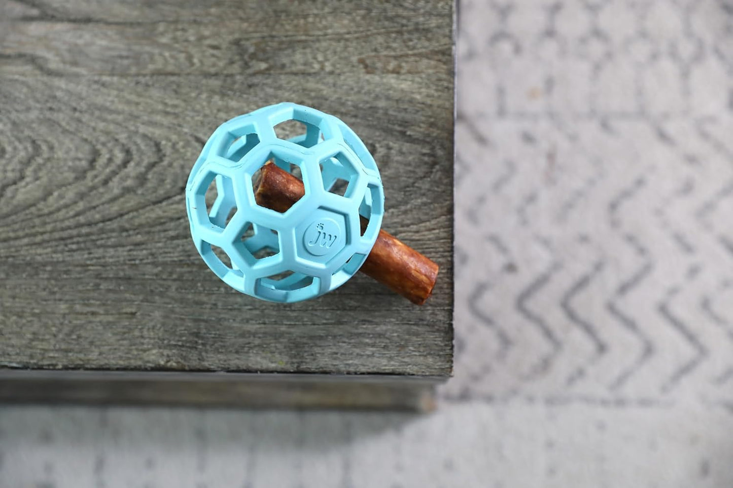 JW Pet Hol-ee Roller Rubber Dog Toy - Small (3" Diameter) Blue