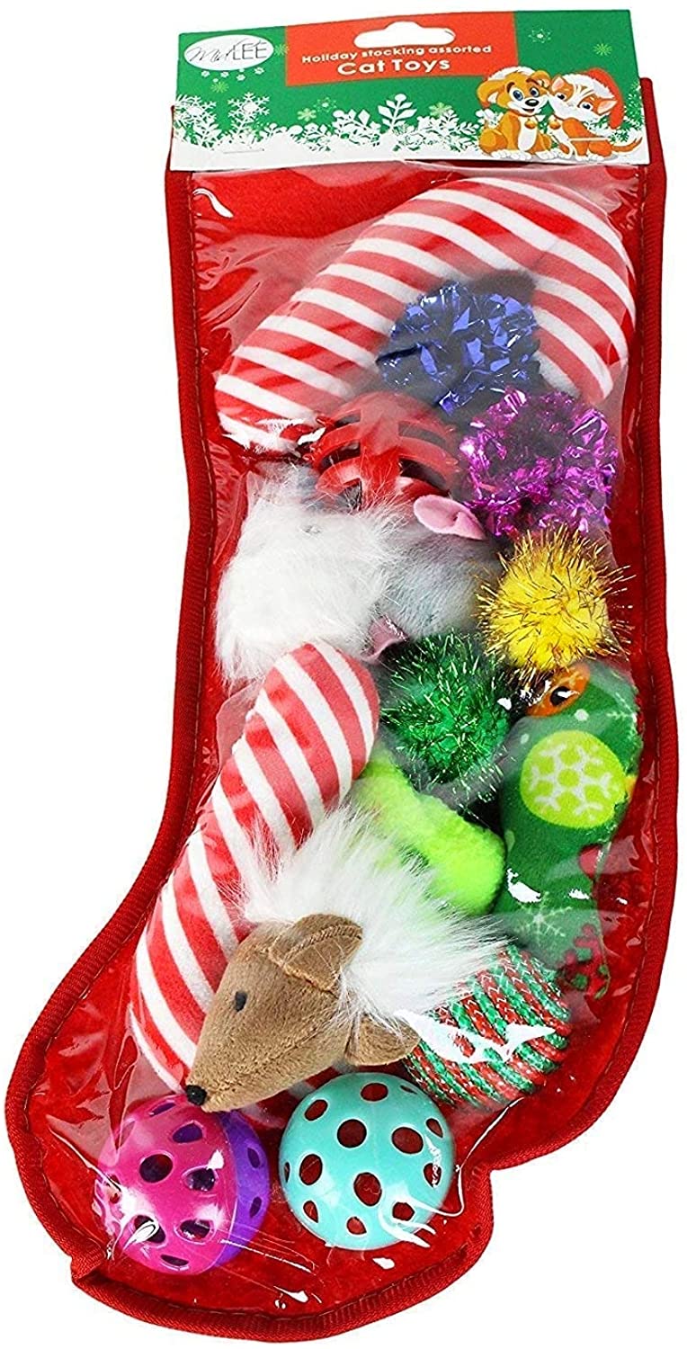 Midlee Toy Filled Christmas Dog Stocking Gift Set