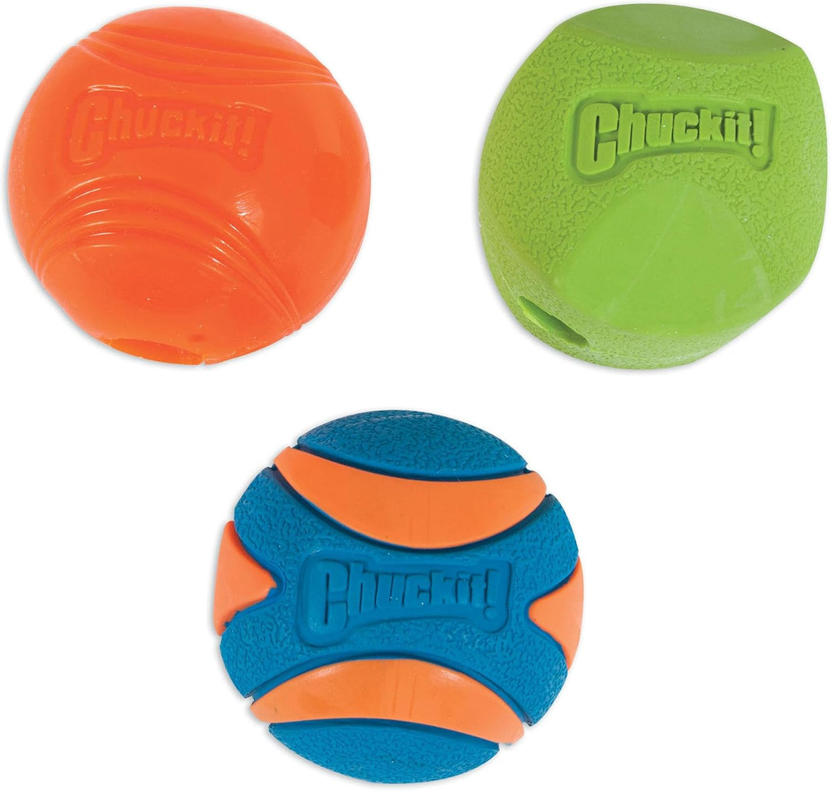 Chuckit Fetch Medley Dog Ball Dog Toys, Medium (2.5 Inch) Assorted Pack of 3- 2 Pack