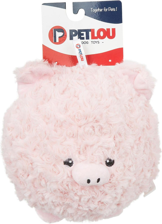 PetLou Pig Ball Pink, 8-inches Height, Plush Toys