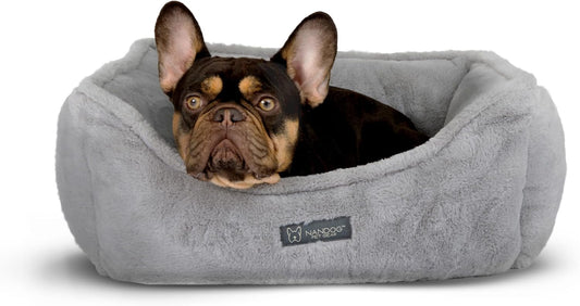 Nandog Cloud Reversible Dog Pet Bed - Light Gray