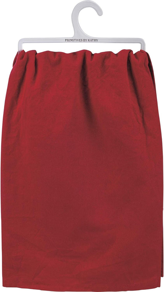 Primitives by Kathy Kitchen Dish Towel - Dear Santa Please Bring Me