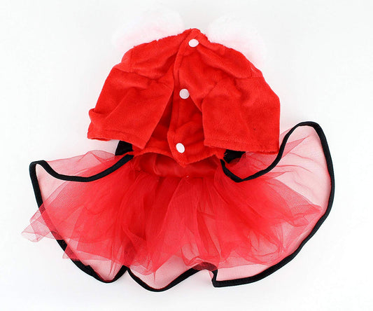 Midlee Mrs. Claus Santa Tutu Dog Dress