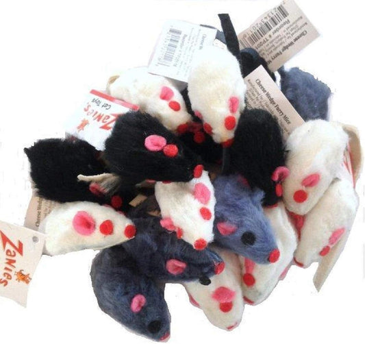 20 x Cat Toy Realistic Fur Mice