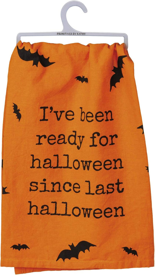 Primitives by Kathy Ready Since Last Halloween Kitchen Towel - 28" x 28"