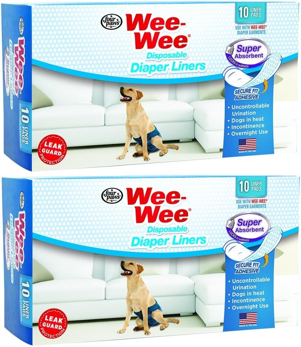 Four Paws Wee Wee Super Absorbent Disposable Diaper Liners